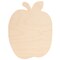 Large Wooden Apple Cutouts 8-1/2 x 9-1/2 Inch, Unfinished Birch | Woodpeckers